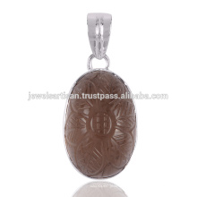 Joyería de plata sólida de la piedra preciosa 925 de Fluroite pendiente